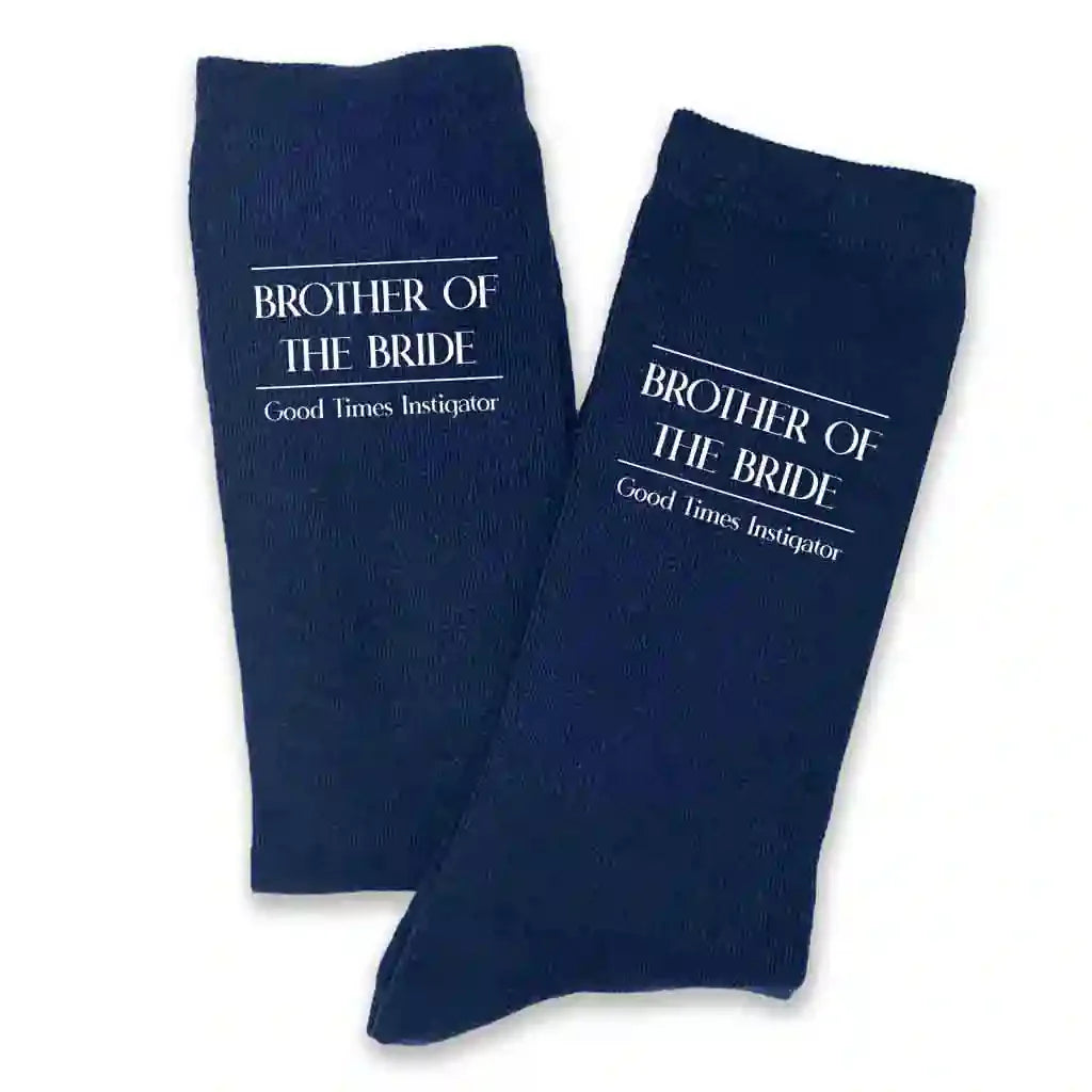 Classic Wedding Role Socks with Funny Sayings