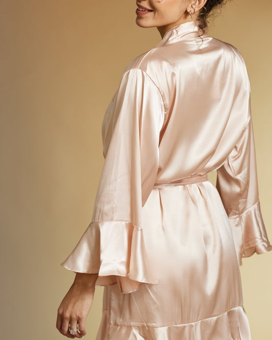 Luxury Silk Satin Ruffle Robe - Bundle & Save