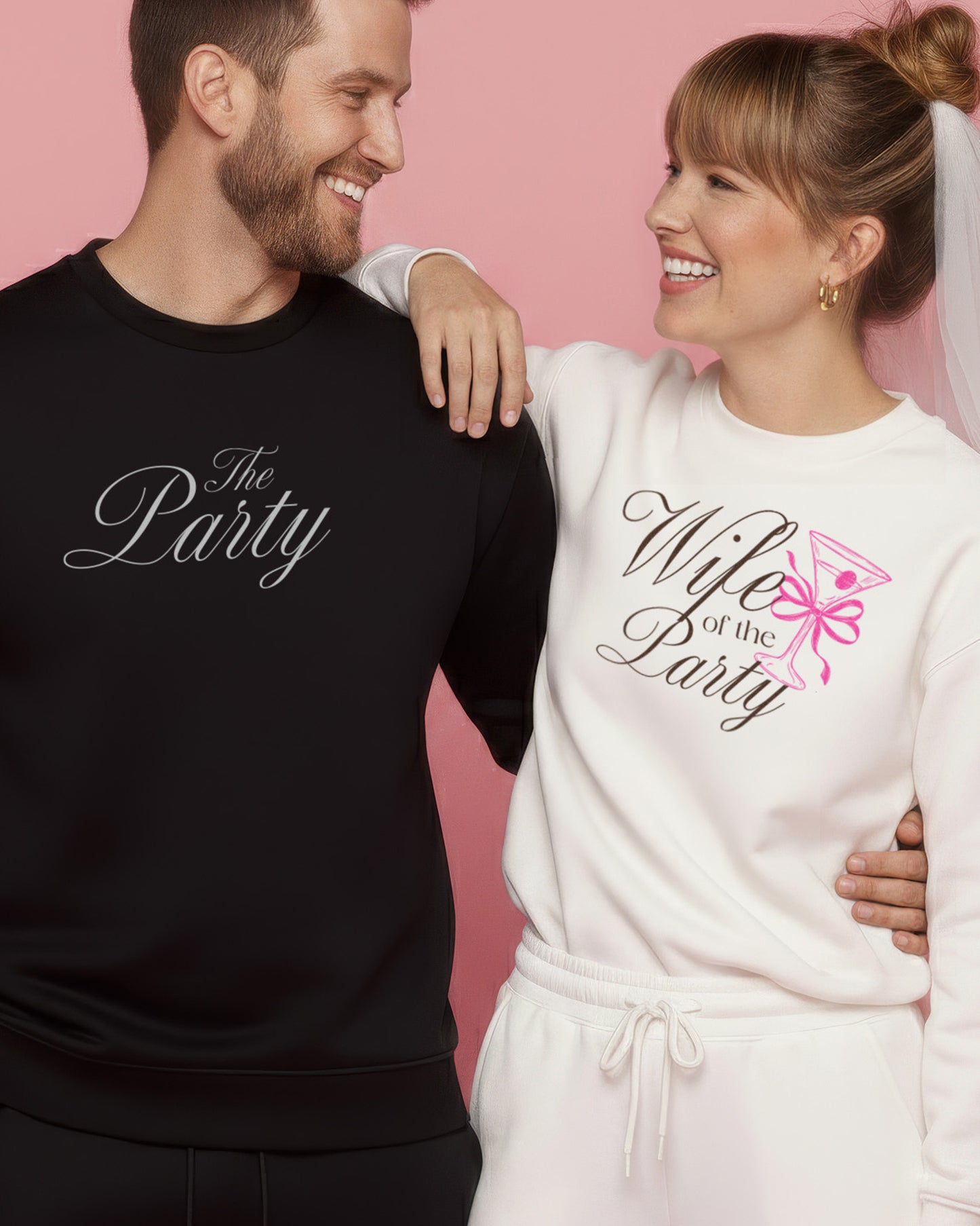 BRIDE + GROOM Lounge Crewnecks & Joggers Set