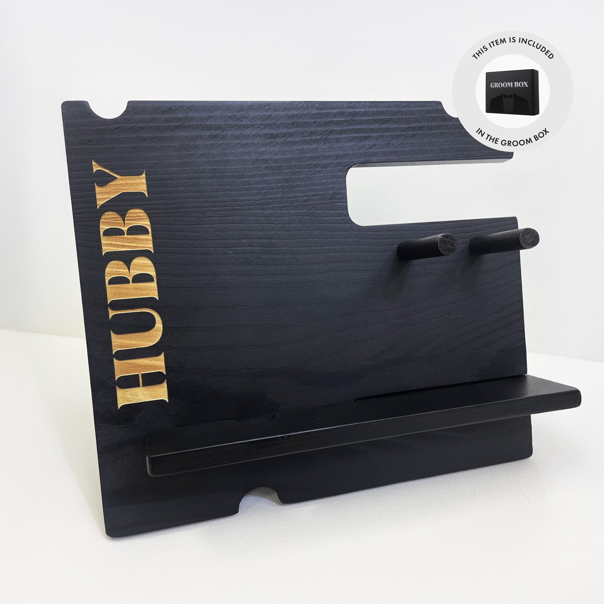 HUBBY Phone Docking Station – Groom & Newlywed Desk Gift | Miss To Mrs ...