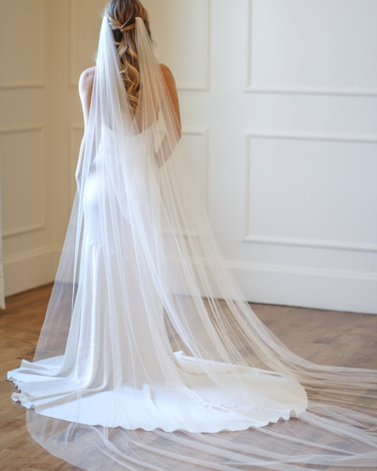English Net Draped Veil