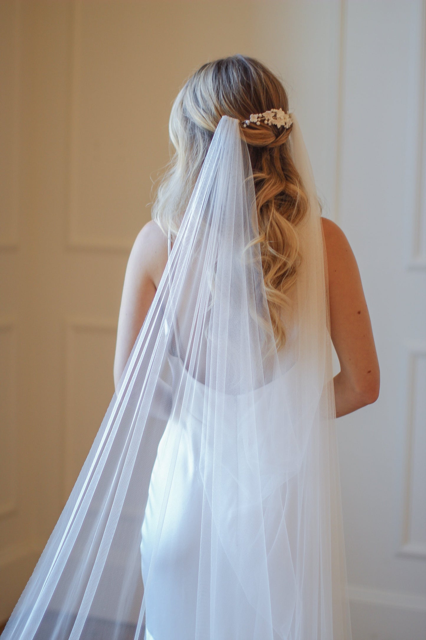 English Net Draped Veil