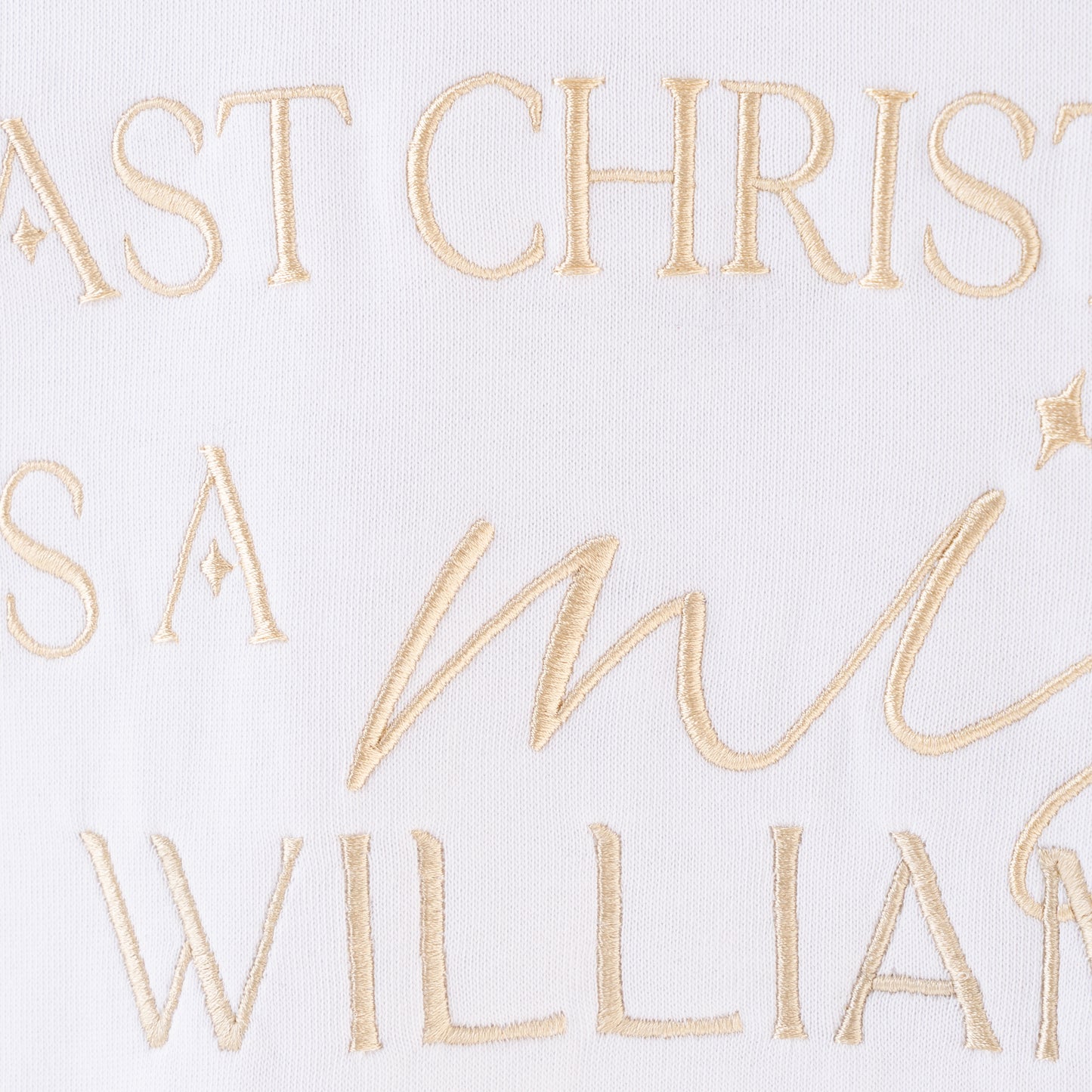 Last Christmas As A Miss Sweatshirt - White