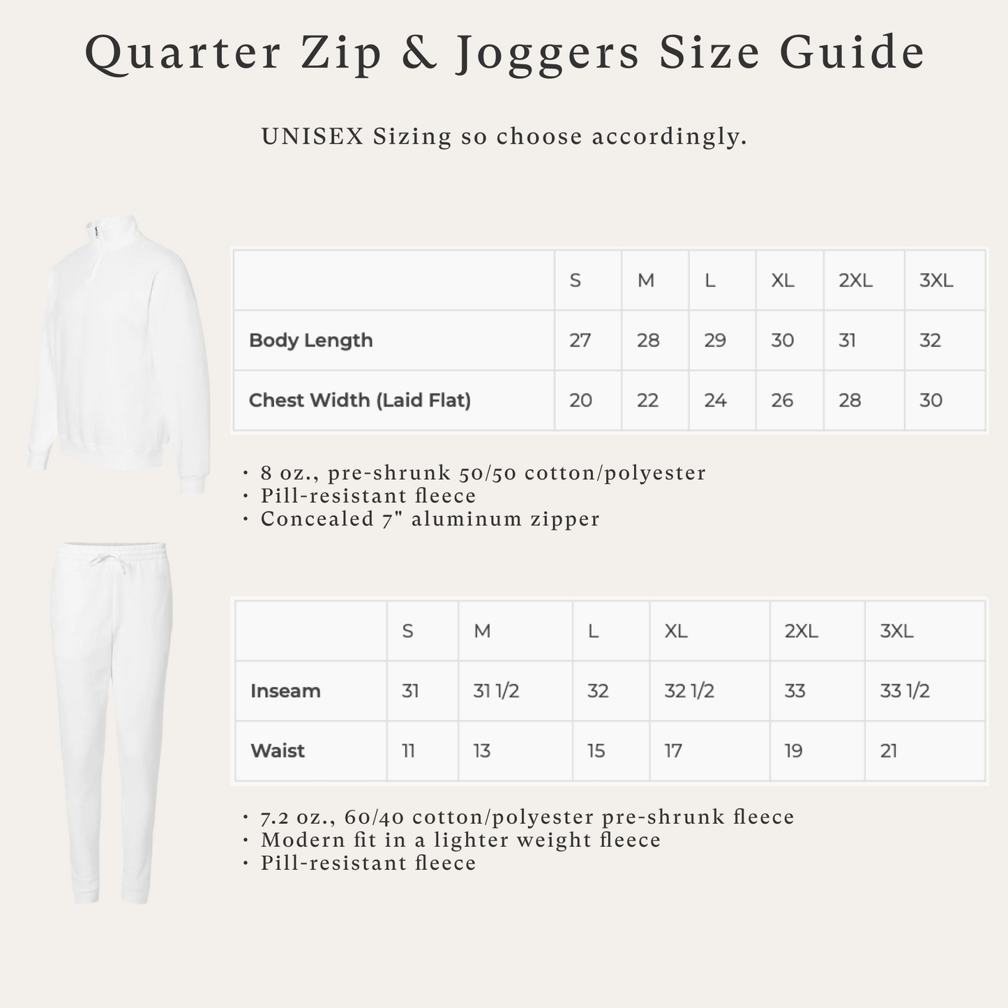Personalized Mr / Mrs Quarter Zip & Joggers Set