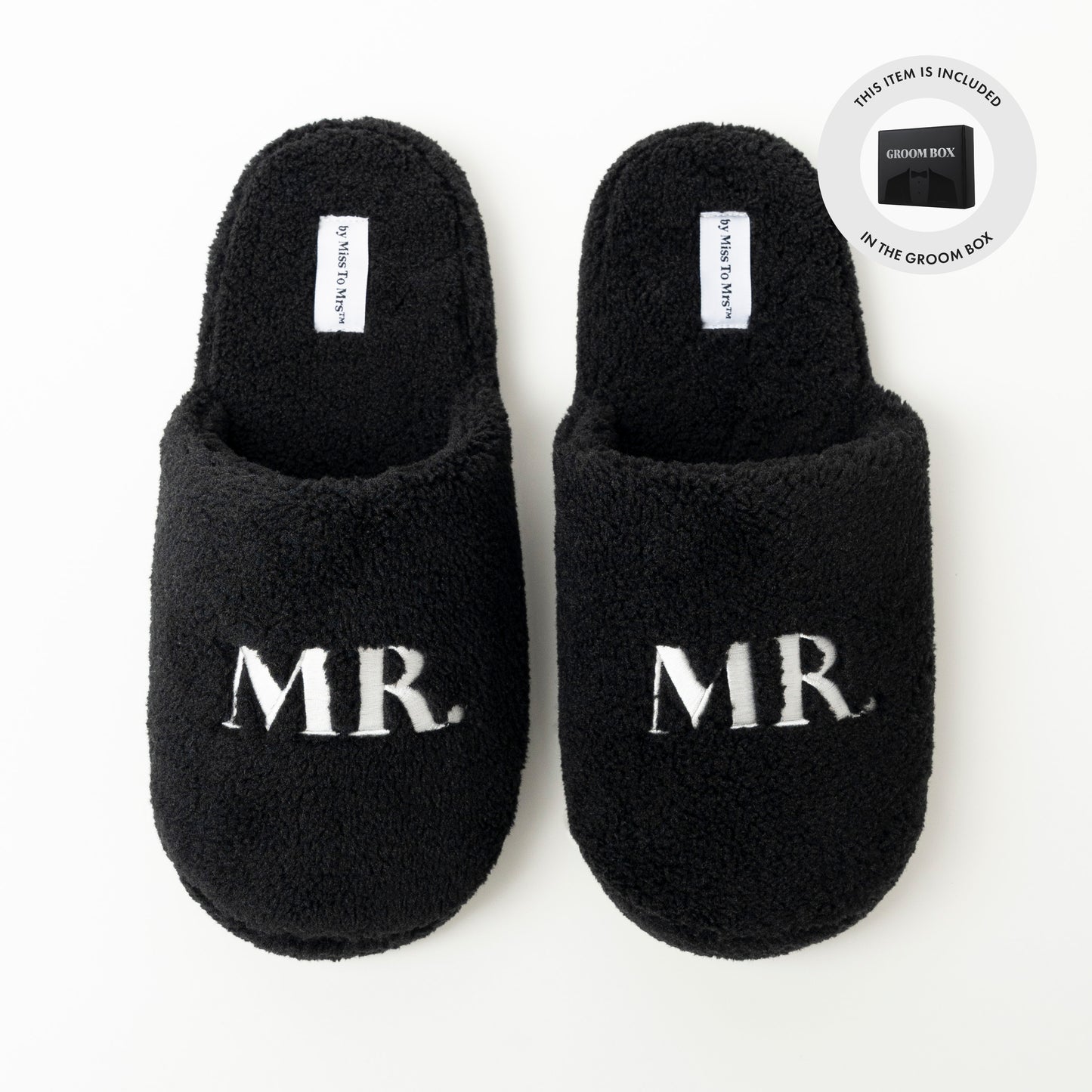 MR Fuzzy Slippers - Black