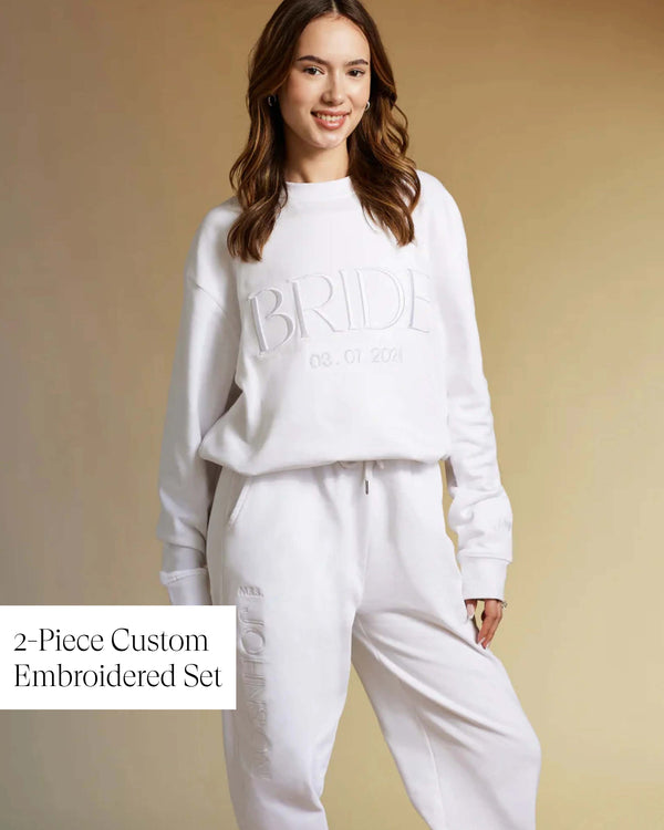 BRIDE Crewneck & Joggers Set (Embroidered)