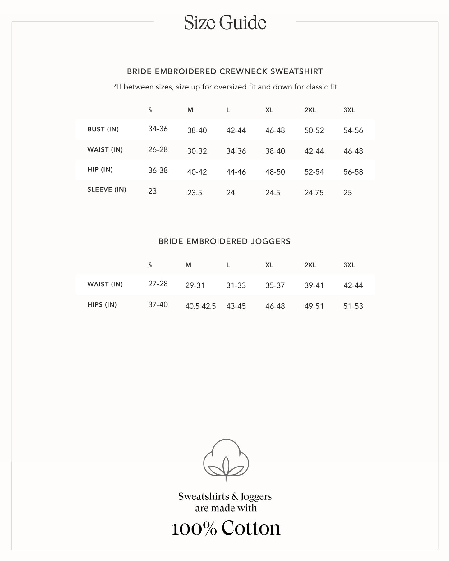 BRIDE Crewneck & Joggers Set (Embroidered)