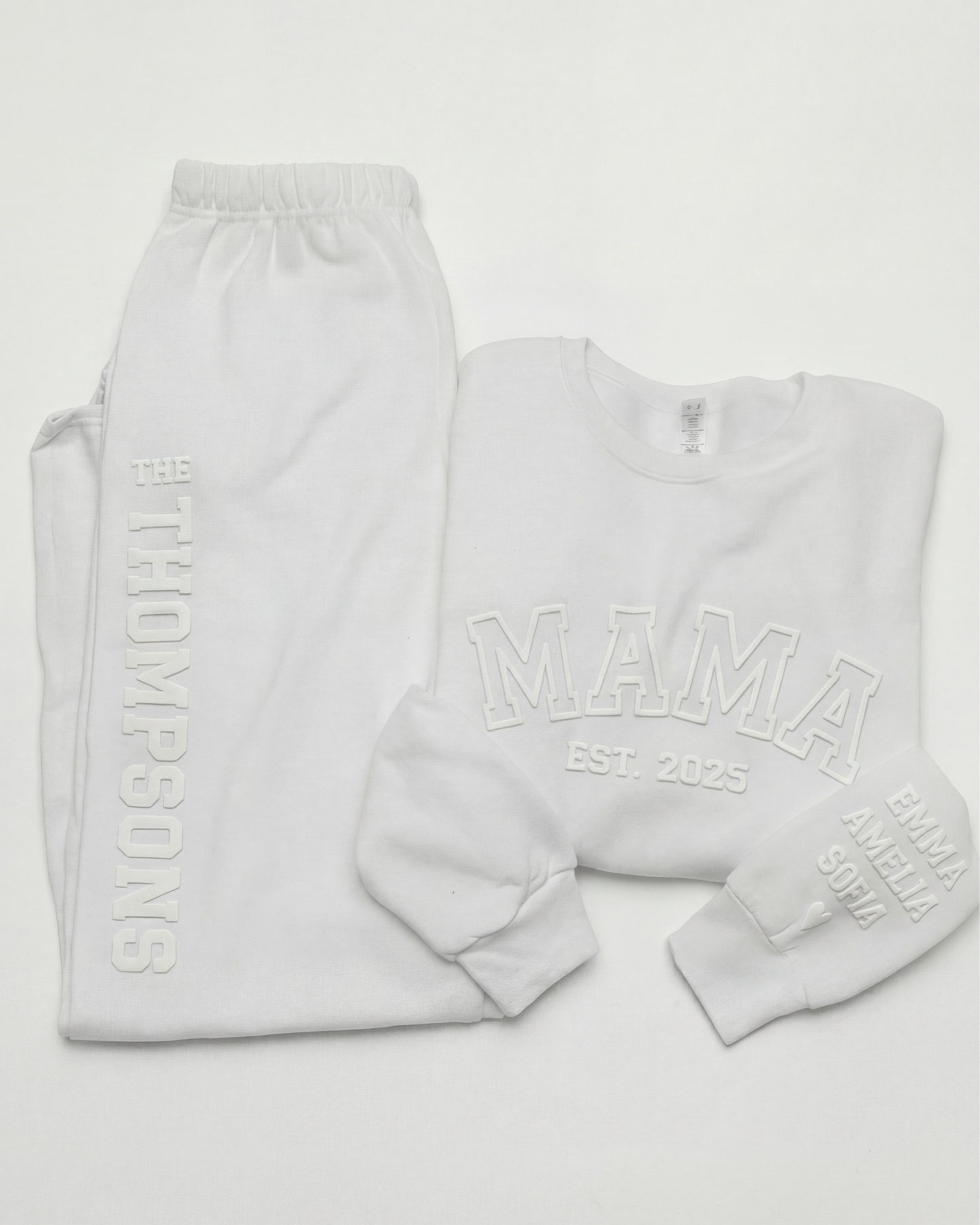 MAMA Crewneck & Joggers Set (3D Puff)