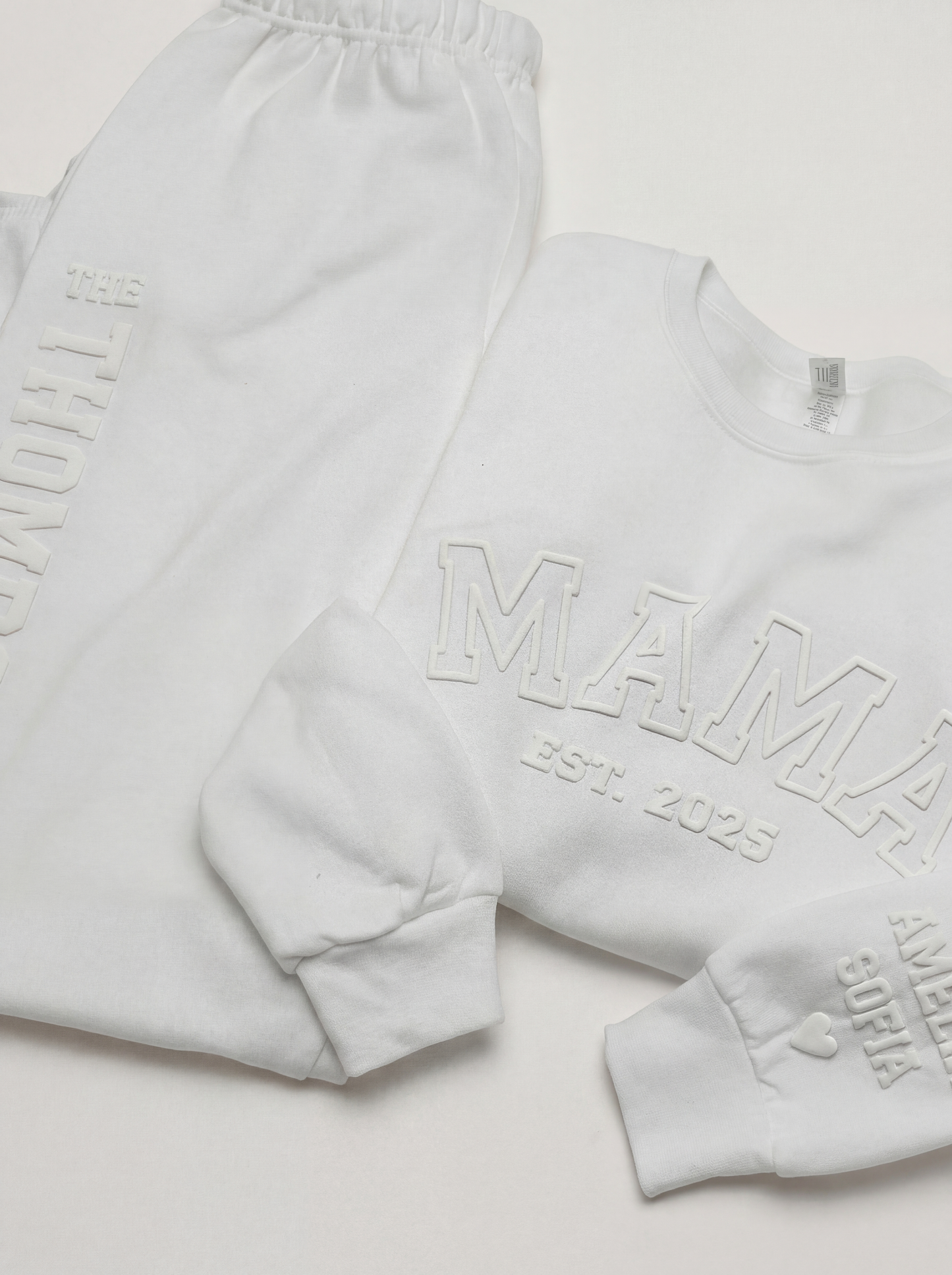MAMA Crewneck & Joggers Set (3D Puff)