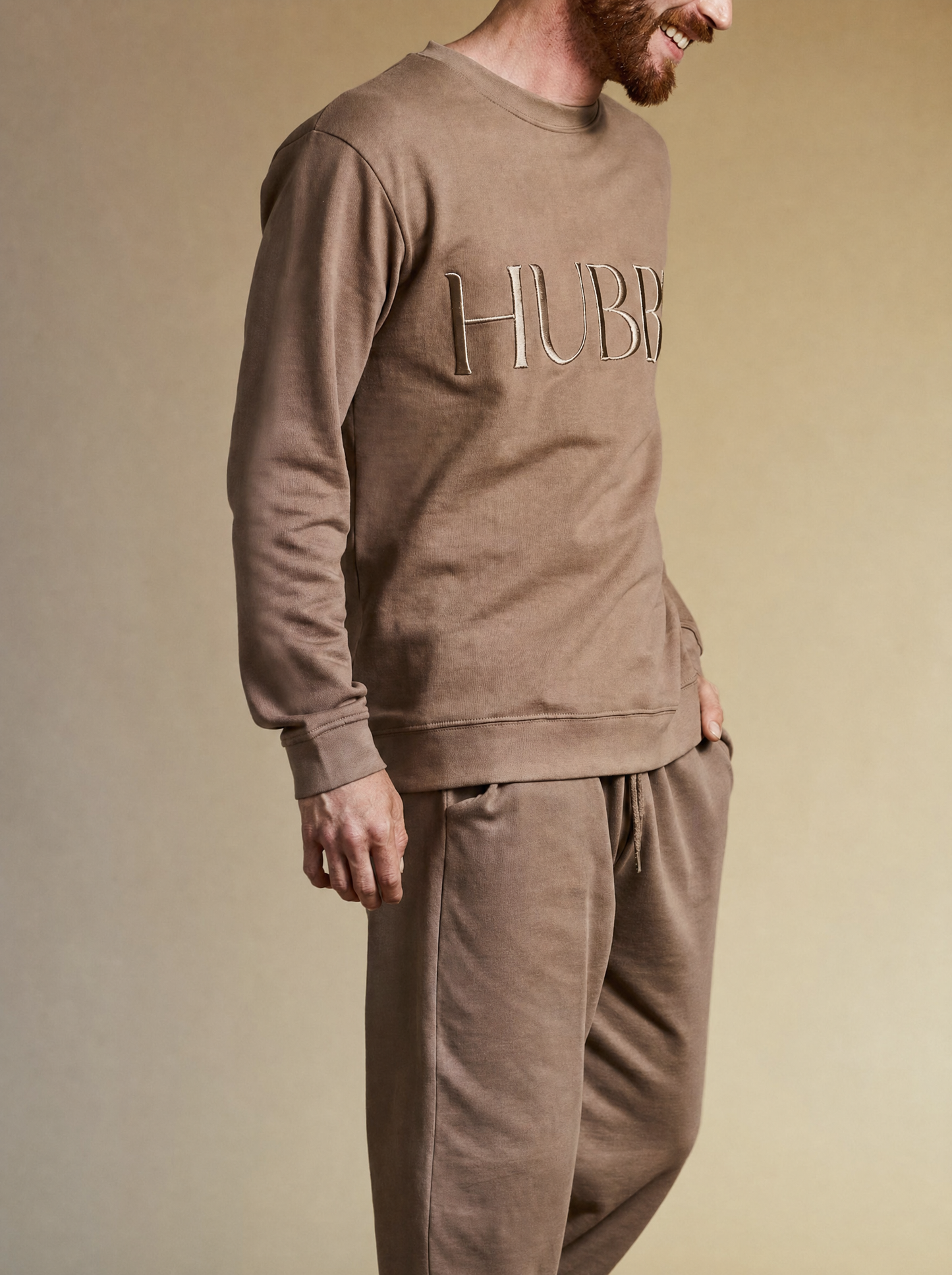 Classic WIFEY + HUBBY Crewnecks & Joggers Set (Embroidered)