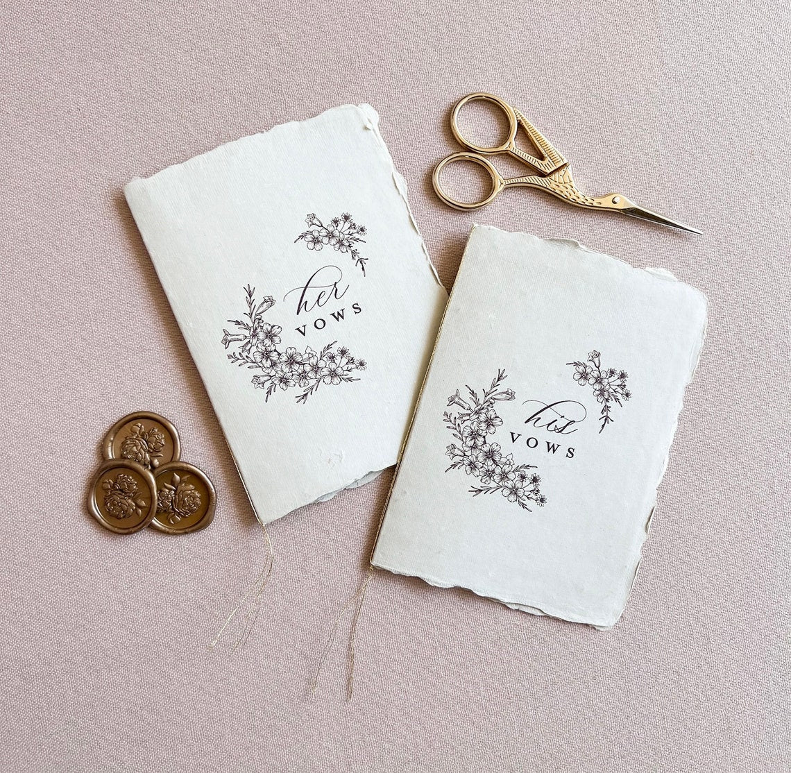 His and Hers Vow Book Set