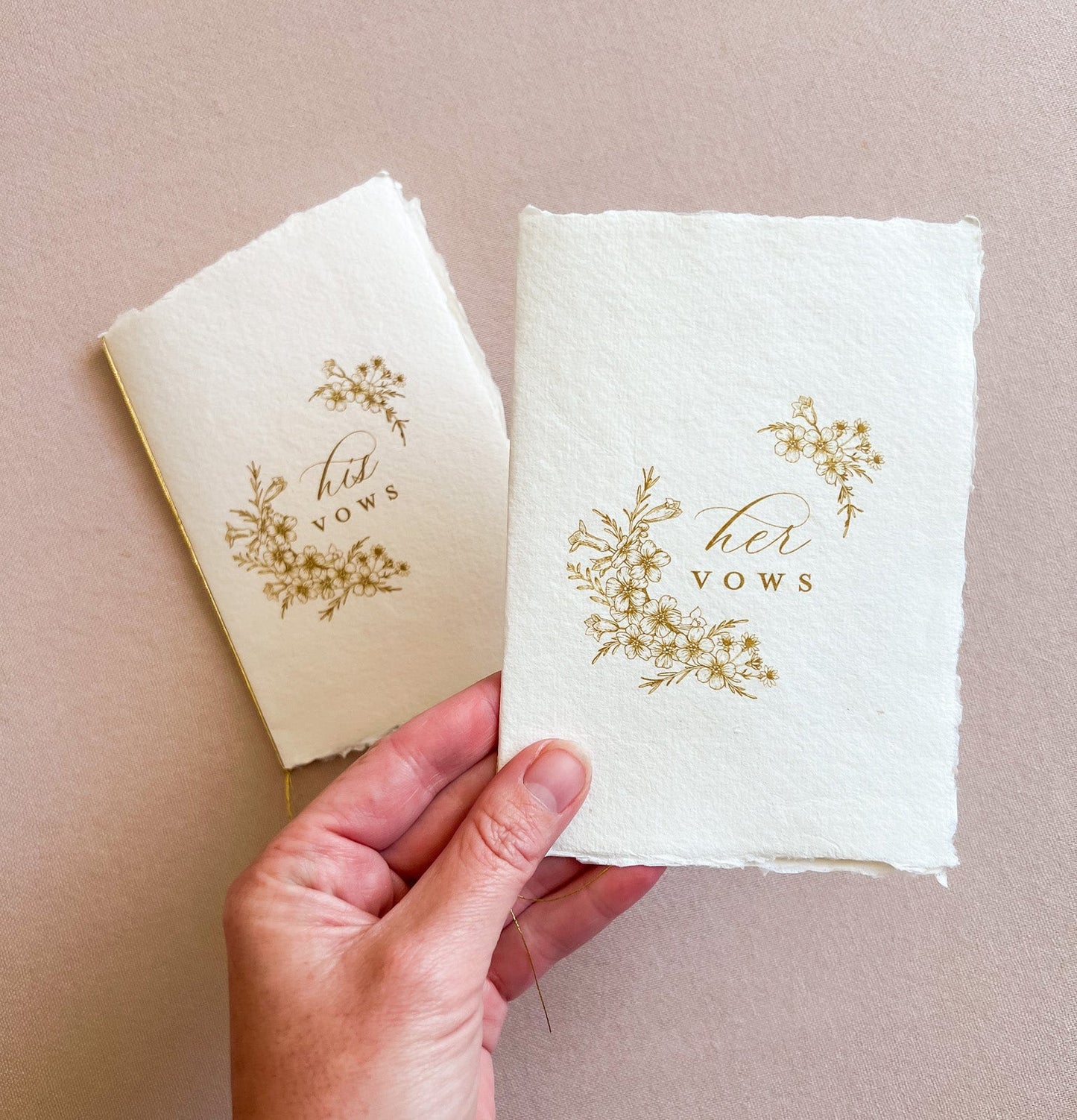 His and Hers Vow Book Set