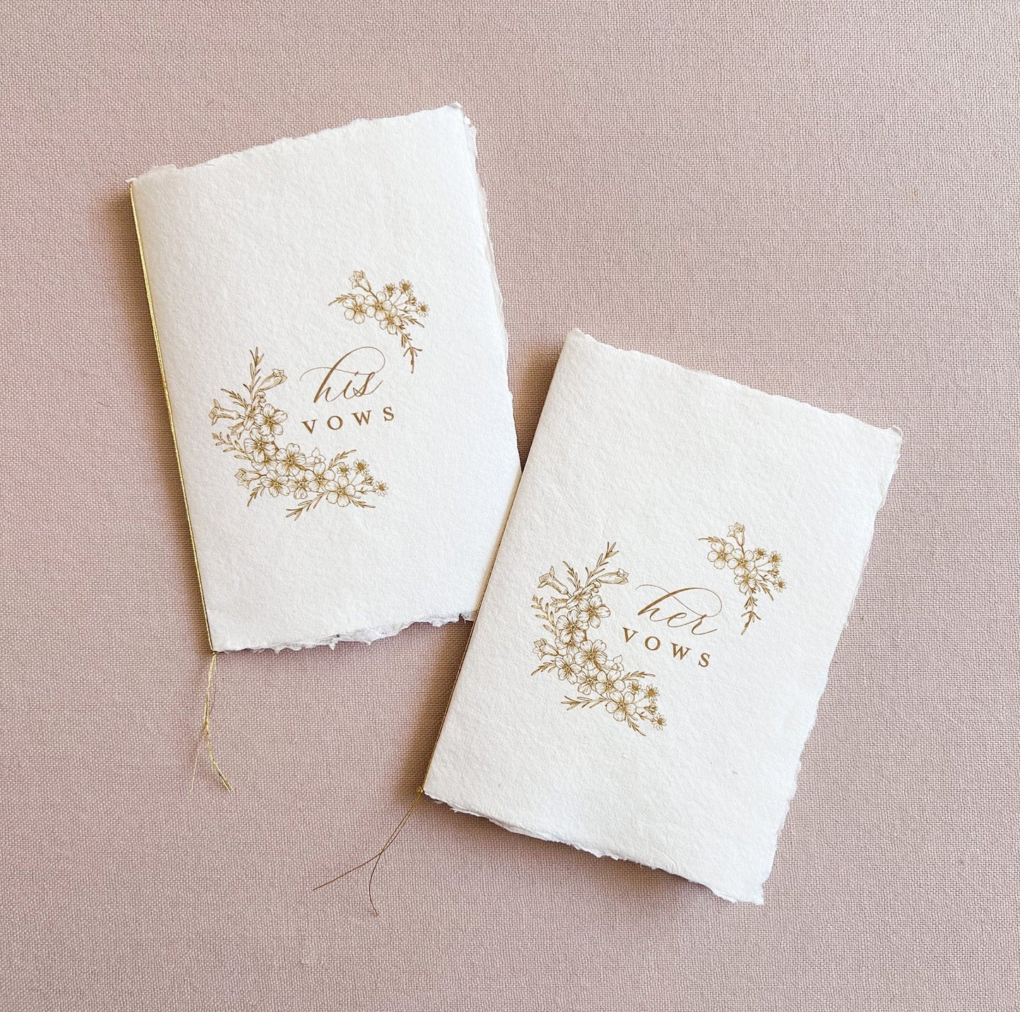 His and Hers Vow Book Set