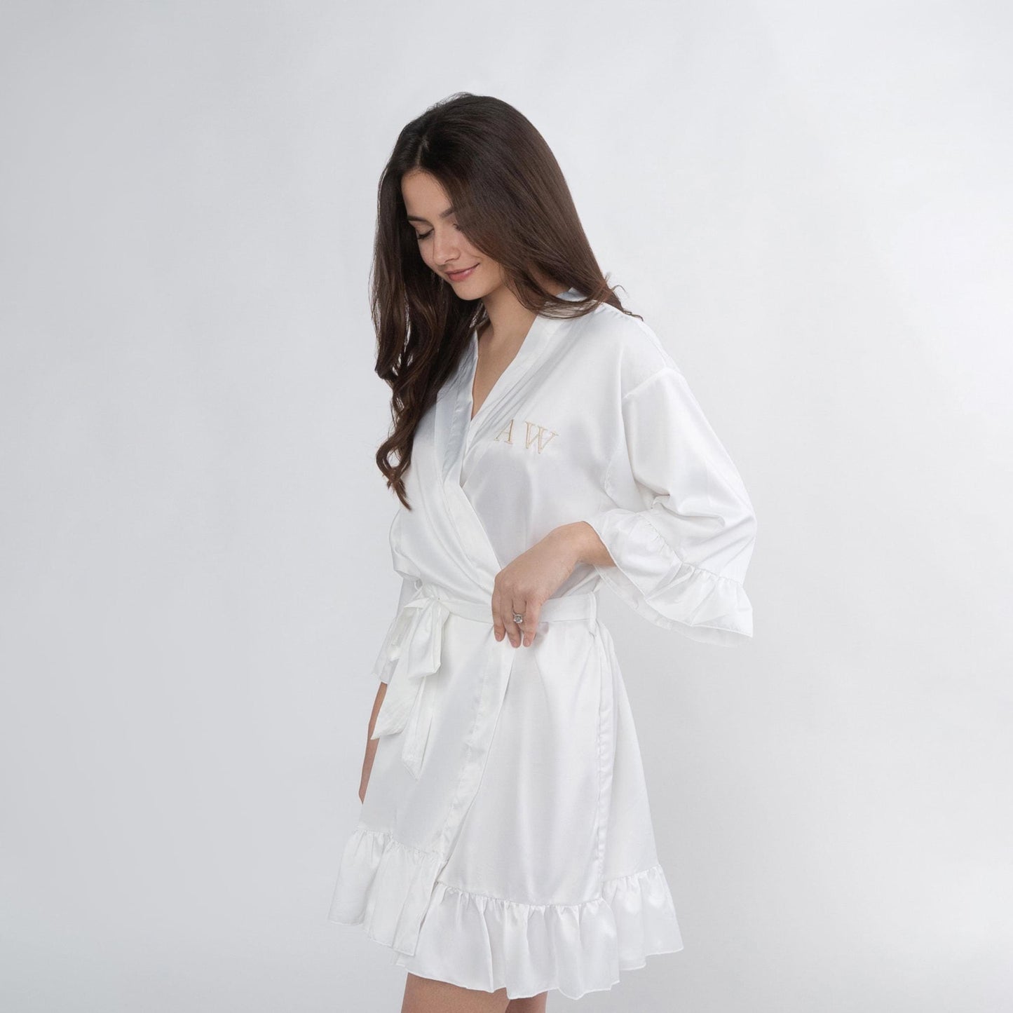 Custom Robe & Fluffy Slippers Set, Bridal Robe, Bridesmaid Robe, Bridal Party Robe, Bridesmaid Proposal, Bridal Shower Gift, Satin Robes