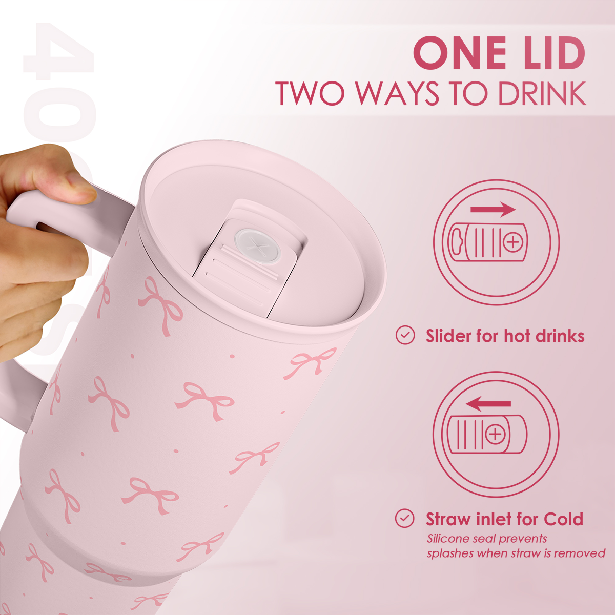 Coquette Bow Stainless Steel Tumbler