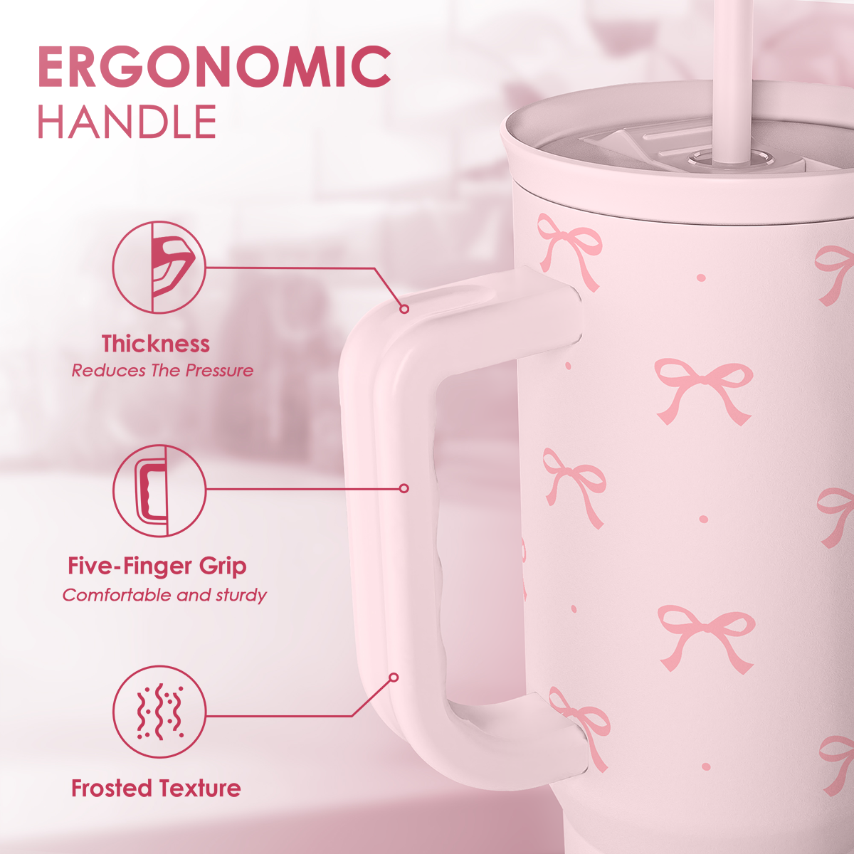 Coquette Bow Stainless Steel Tumbler
