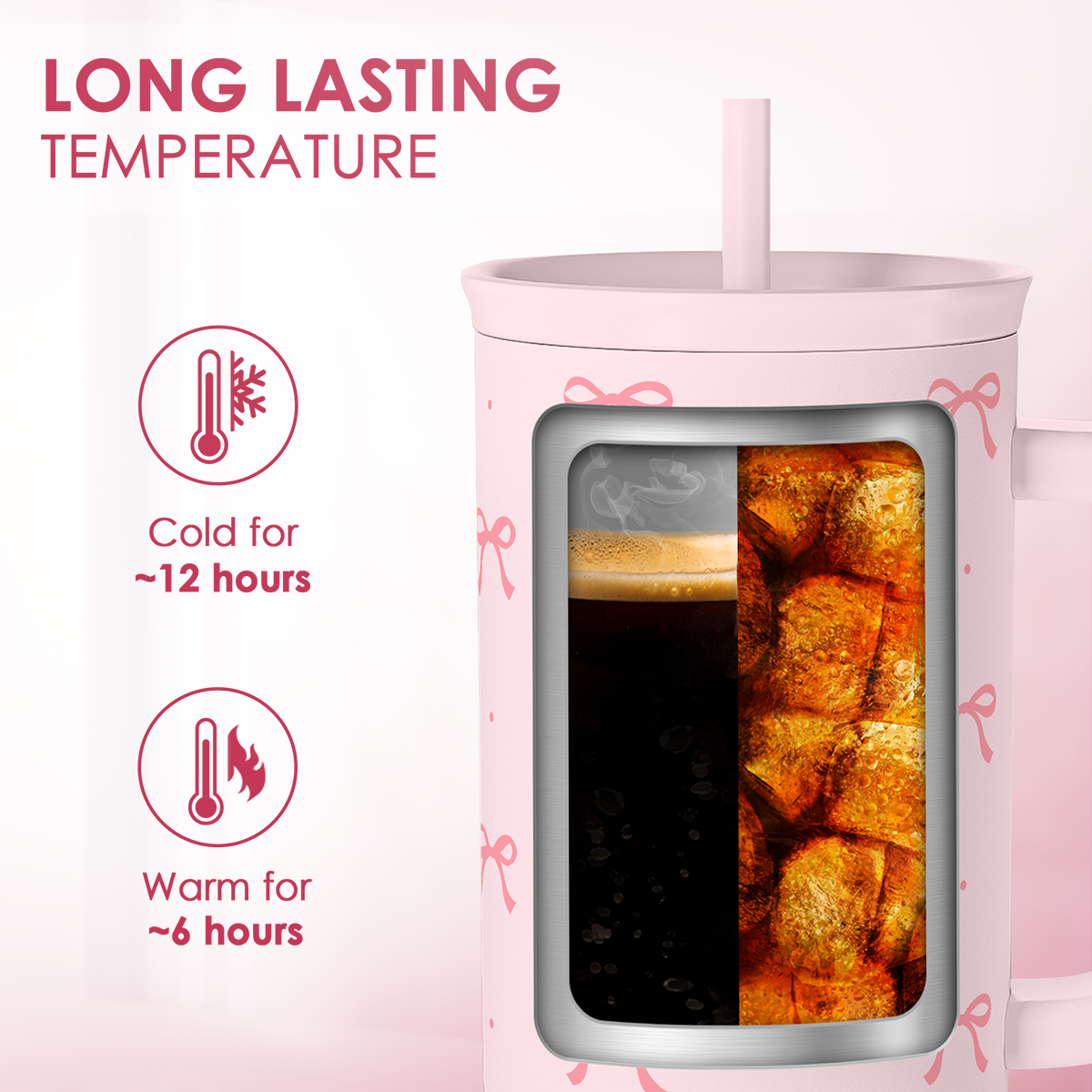 Coquette Bow Stainless Steel Tumbler