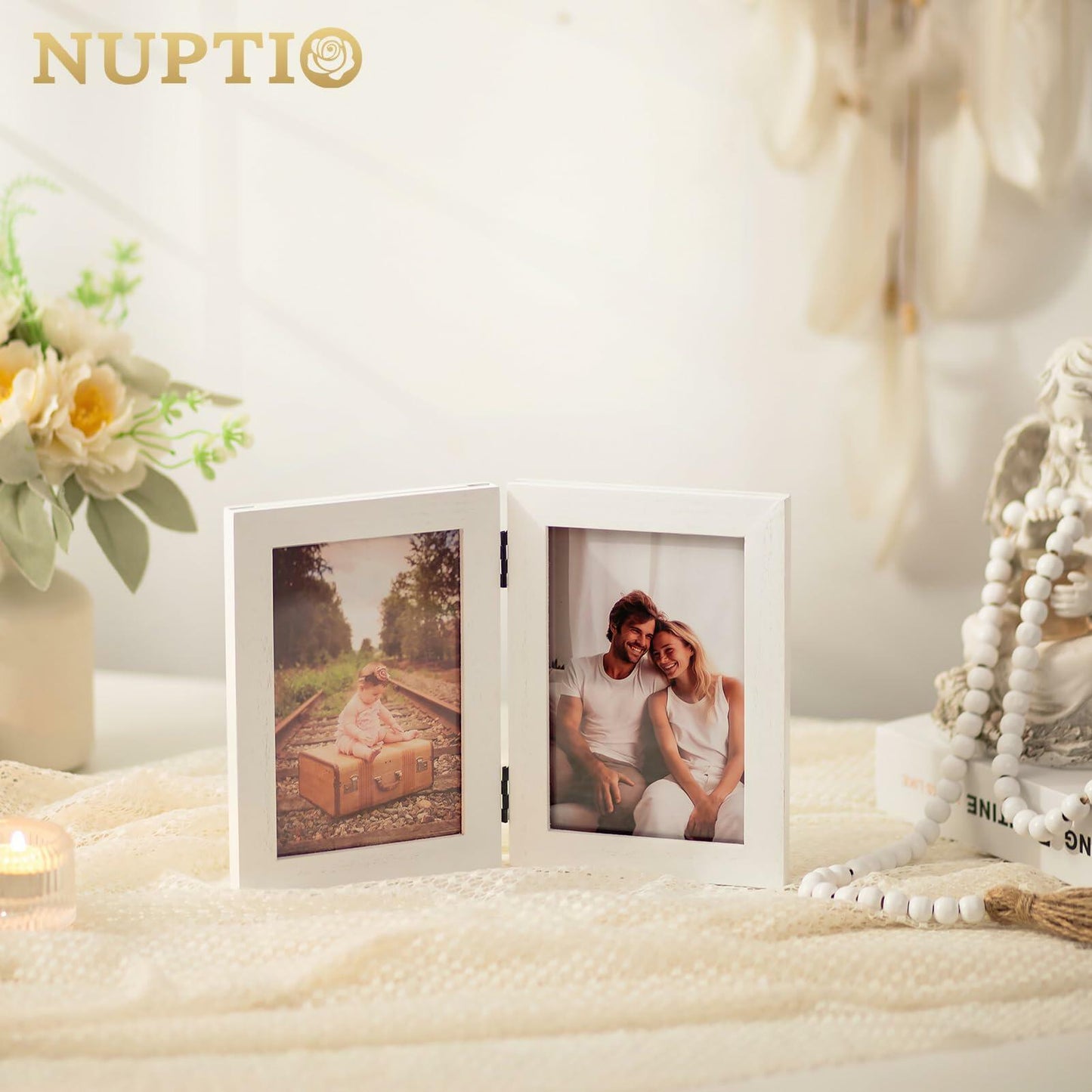 "To My Love" White Wood Picture Frame (4x6)