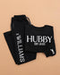 Embossed WIFEY & HUBBY Sweatshirt/Joggers Sets - Contrast