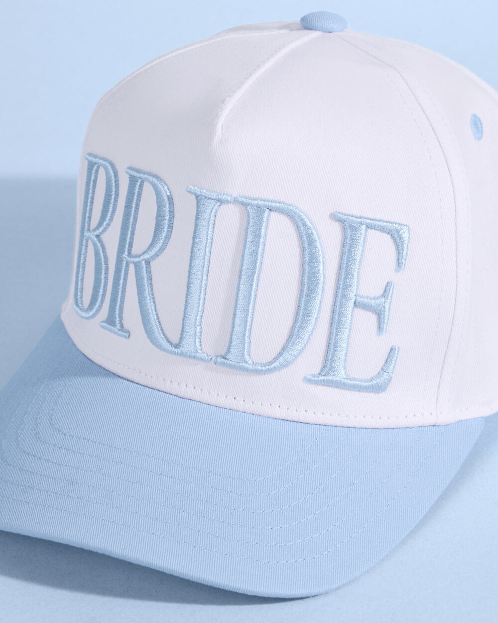 Something Blue BRIDE Embroidered Hat