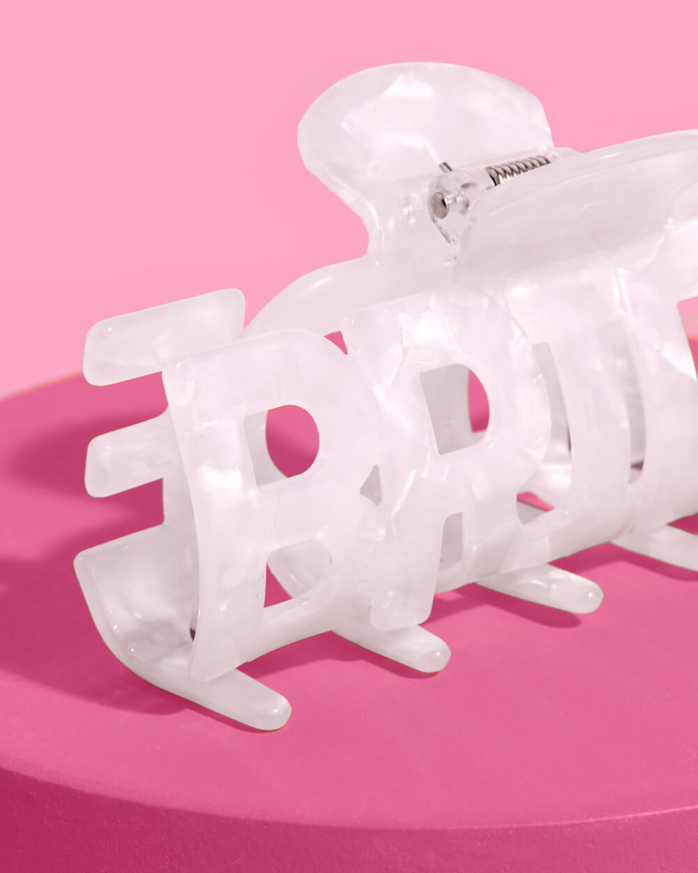 Bride Claw Clip - white acrylic claw clip