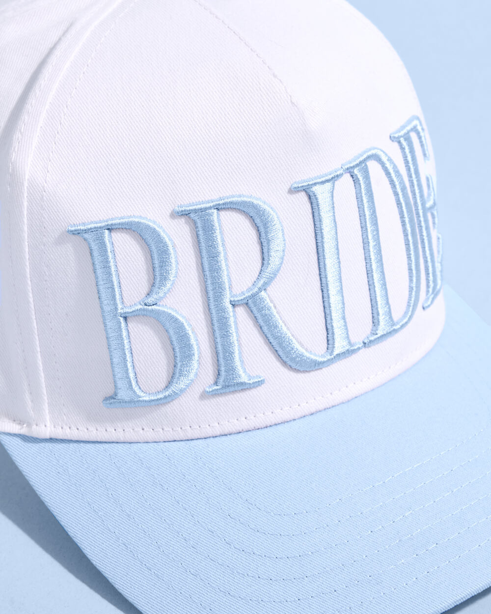 Something Blue BRIDE Embroidered Hat