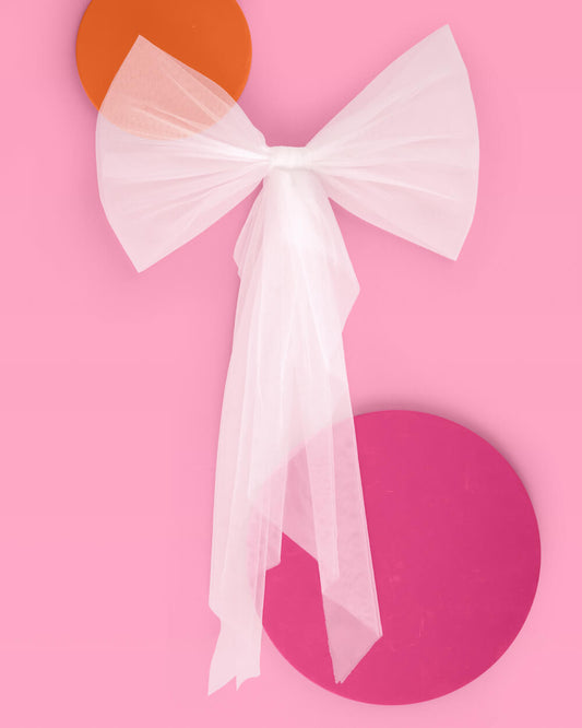 Bride Bikini Bow | Clip-On Tulle Bow for Bachelorette Swimsuit
