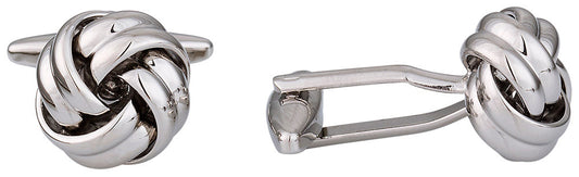 Classic Men's Silver Knot Cufflinks
