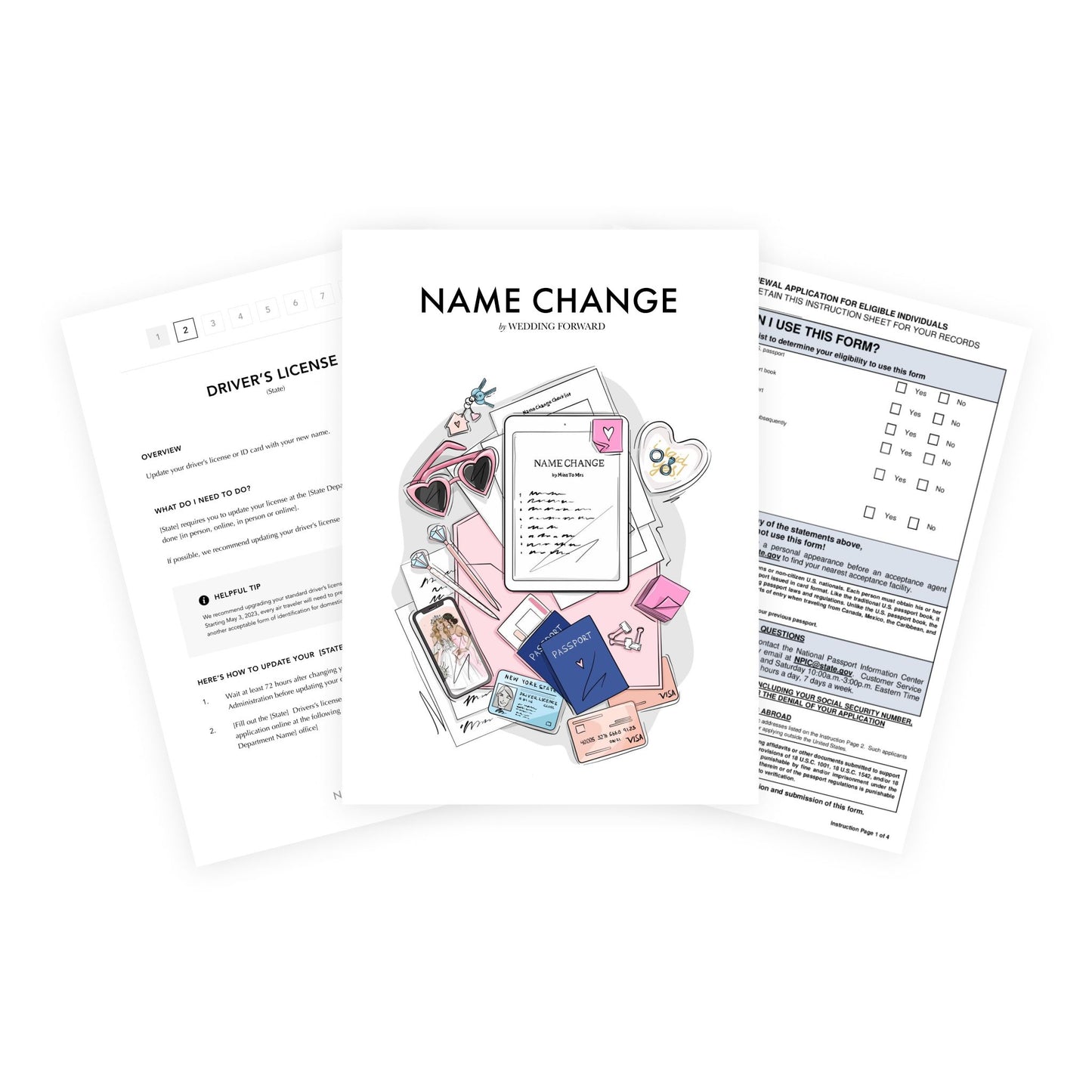 Name Change Kit - Print at Home - Digital Download